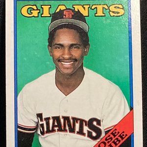 JOSE URIBE TOPPS 1988 BASEBALL CARD